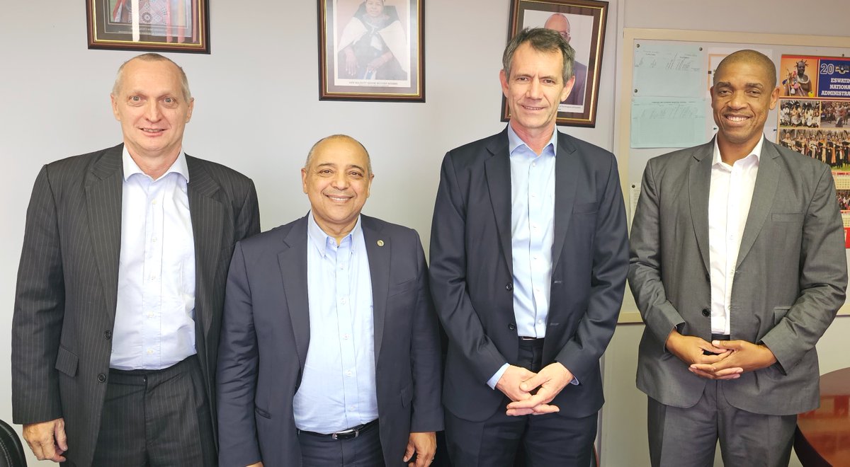 ATAFtax's tweet photo. 📸 Mr Logan Wort - ATAF Executive Secretary visited the Eswatini Revenue Service to meet the Commissioner General Mr Brightwell Nkambule &amp; Honourable Neal Rijkenberg - Eswatini's Finance Minister to discuss the #inclusiveframework on the recent update of pillar 2.

#ATAF https://t.co/CicrdQaLCH