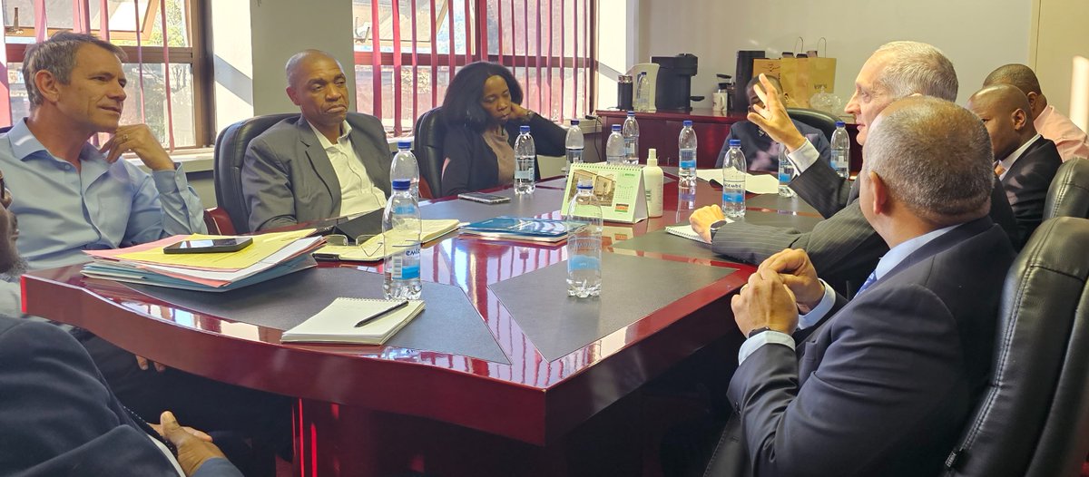 ATAFtax's tweet photo. 📸 Mr Logan Wort - ATAF Executive Secretary visited the Eswatini Revenue Service to meet the Commissioner General Mr Brightwell Nkambule &amp; Honourable Neal Rijkenberg - Eswatini's Finance Minister to discuss the #inclusiveframework on the recent update of pillar 2.

#ATAF https://t.co/CicrdQaLCH