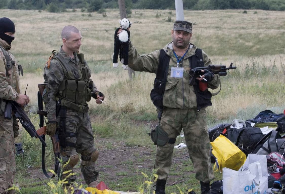 After Russia shot down MH17 over Eastern Ukraine on July 17th, 2014, their soldiers posed with the toys and teddy bears of the children that were onboard the plane.

They also looted the luggage of the victims, stealing jewels, cash and cosmetics.