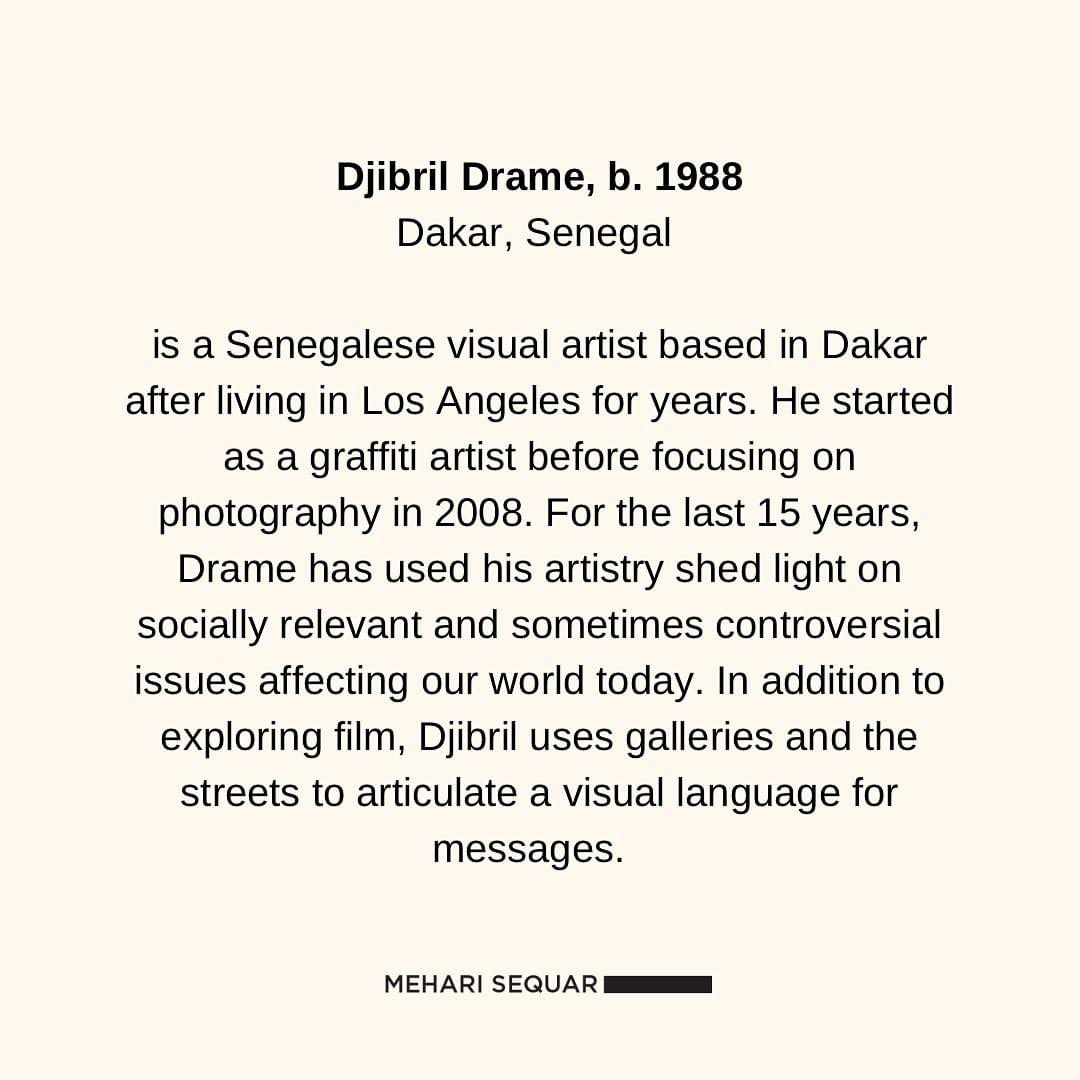 GodeyeGadaay's tweet photo. Retrospective of my work in Washington DC. 

Be sure to RSVP to the exhibition opening for a chance to meet Djibril Drame in person. Please use this link in our bio.

https://t.co/8Y7oPrcmFv https://t.co/zkXCKj0oCl