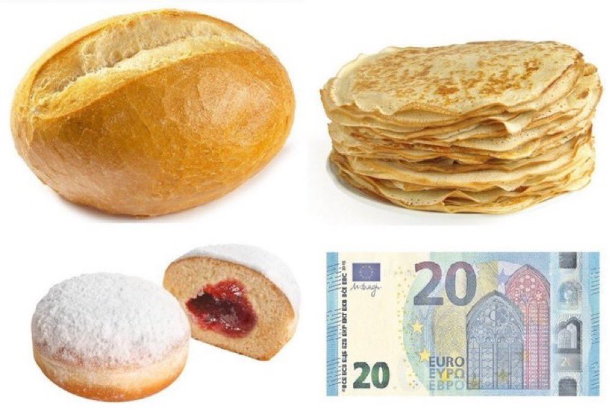 Um das endlich Mal klarzustellen, habe es noch nie richtig gesehen:

- Brötchen 
- Pfannkuchen
- Krapfen
- Zwanziger

Verloren wer was anderes sagt!