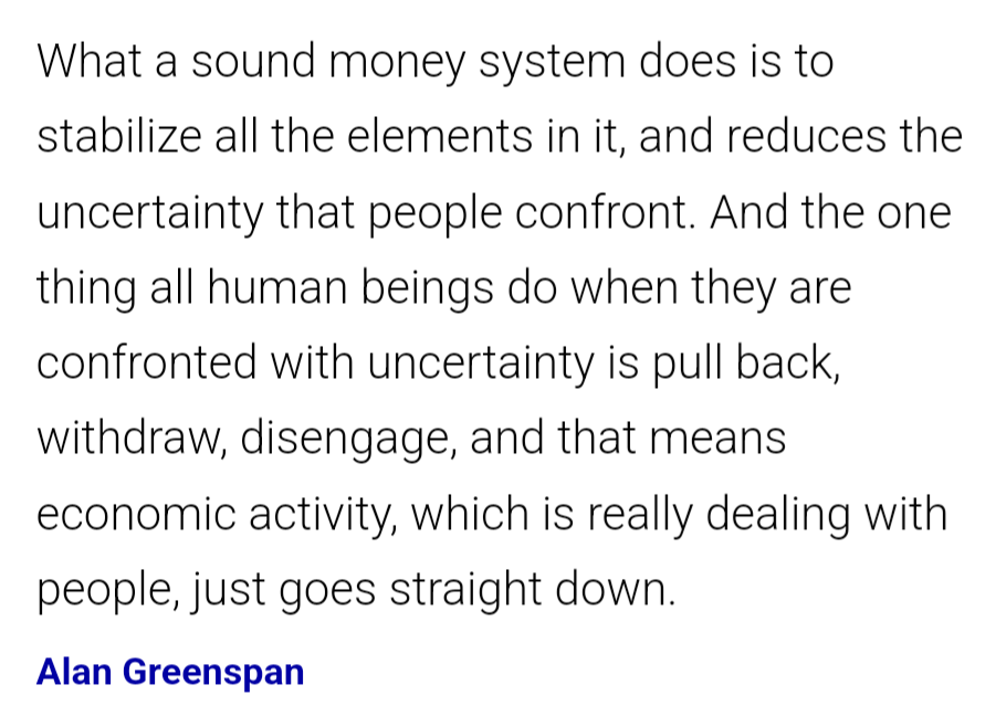 anilpatel's tweet photo. Central bankers don't like sound money because it naturally provides the stability they claim to engineer. https://t.co/BnW4yWKh7E