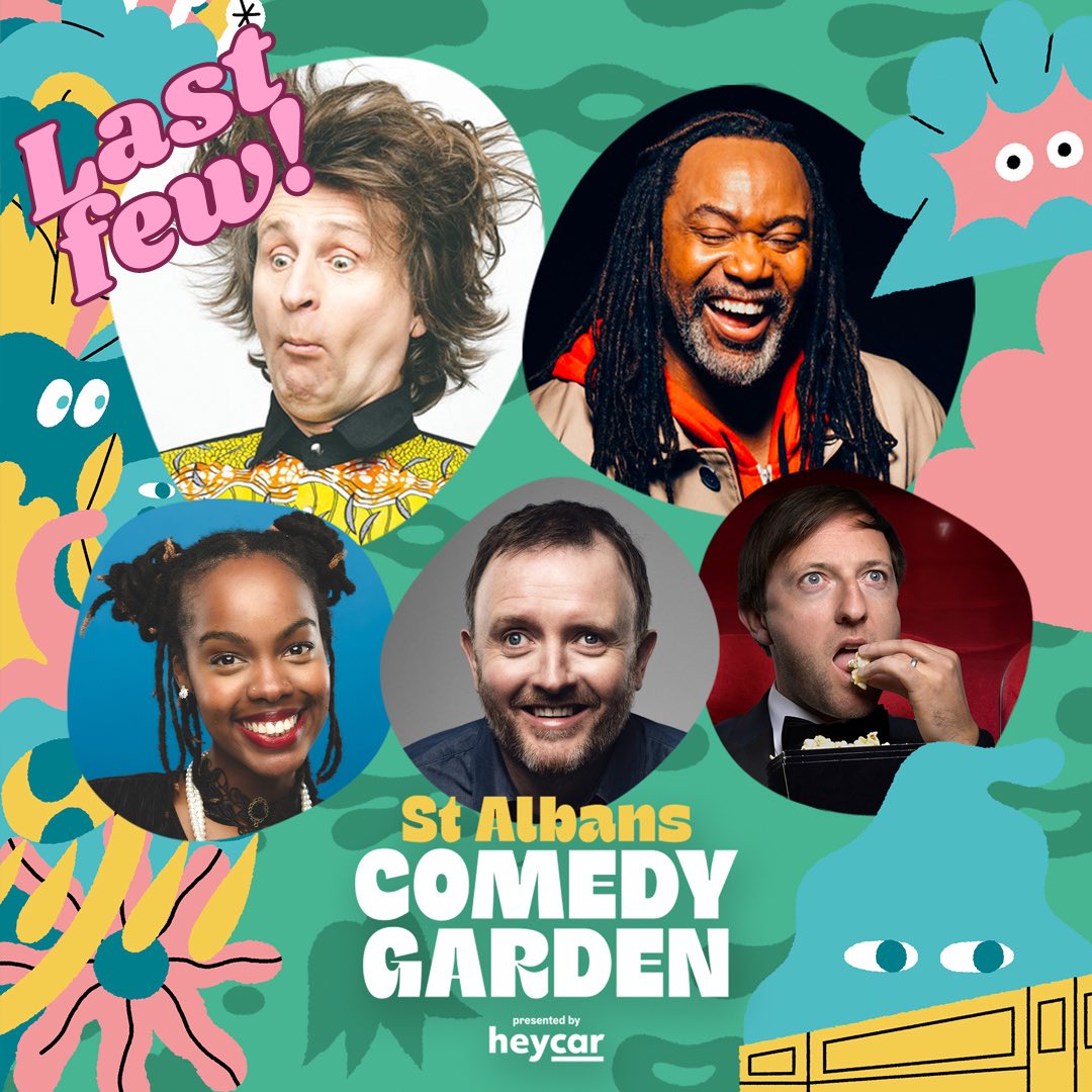 STAComedyGarden's tweet photo. 🔒3/6 shows are SOLD OUT. 

🎟️ Extremely limited tix remaining. 

🎤 Don’t miss this year’s comedy spectacular in Ver Park! 

🌻Wed 26 LAST FEW
🌻Thur 27 SOLD OUT
🌻Fri 28 LAST FEW
🌻Sat 29 4pm SOLD OUT
🌻Sat 29 7.39pm SOLD OUT
🌻Sun 30 LAST FEW

Tix 👉 https://t.co/sS2JWzZ20s https://t.co/E9n68ojCeb