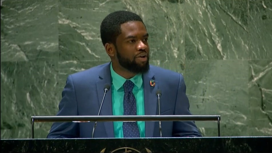 'On route to the #SDG Summit and beyond, let this year be an oasis from which accelerated SDG implementation efforts spring forth across the globe! A year which triggers hope, not failure for the world.' - @Jeo758 on behalf of #youth at the political segment of the #HLPF2023