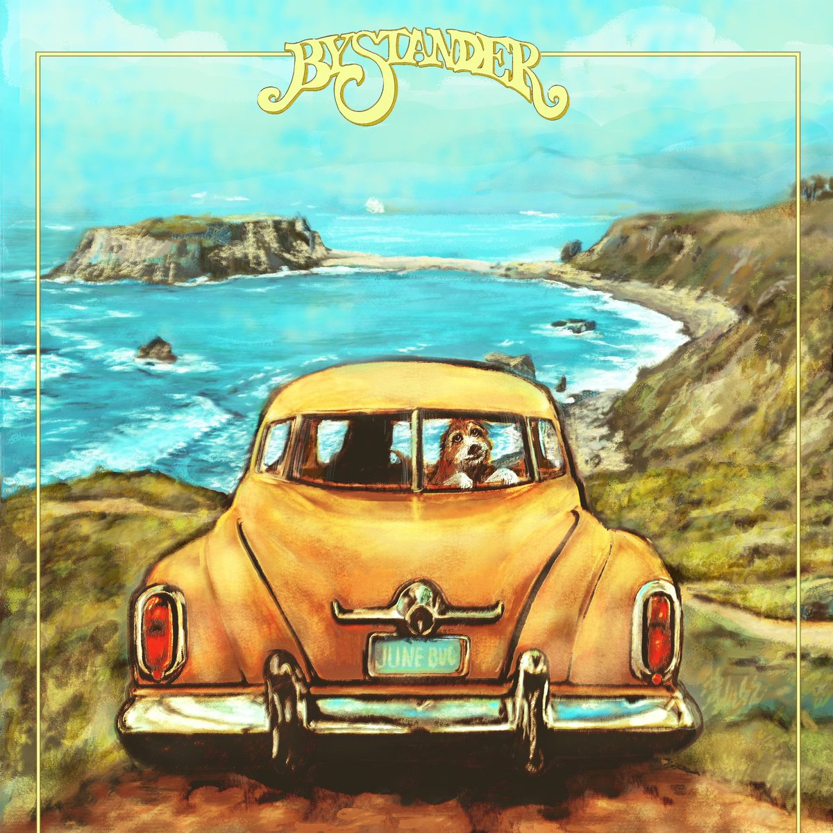 the intricate art made 4 Bystander vinyls are by <a href="/PearJuiceProd/">Pear Juice Productions</a> here’s a panel from the inner poster. we were insp. by the Muppet Movie, early Beach Boys press assets, “Nilsson Sings Newman” &amp; “Late for the Sky” covers… so much more. 🌟 grab a copy from @jealousbutcher