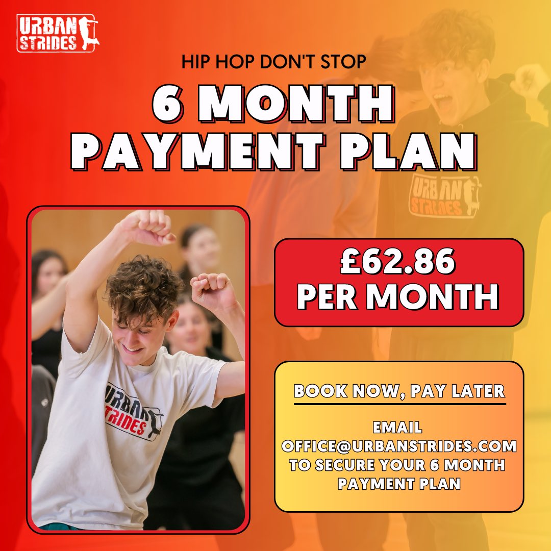 UrbanStrides's tweet photo. Book now, pay later 🔥

This summer we are offering a 6 month payment plan for Hip Hop Don’t Stop🤩

🗓 1st - 5th August 
📍Bucks New University - High Wycombe 

#urbanstrides #dancecamp #streetdanceclasses #danceclasses  #highwycombe #buckinghamshire #paymentplan  #summercamp https://t.co/ViCYZ05P6m