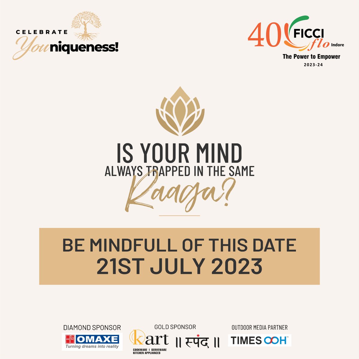 ficcifloindore's tweet photo. SAVE THE DATE
#ficci #ficciflo #ficcifloindore #indore #floites #womenempowement #womensupportingwomen #celebrate #rubyyear #women #celebrateYOUniqueness #indorechapter #floindore https://t.co/yvDr3s4jp6