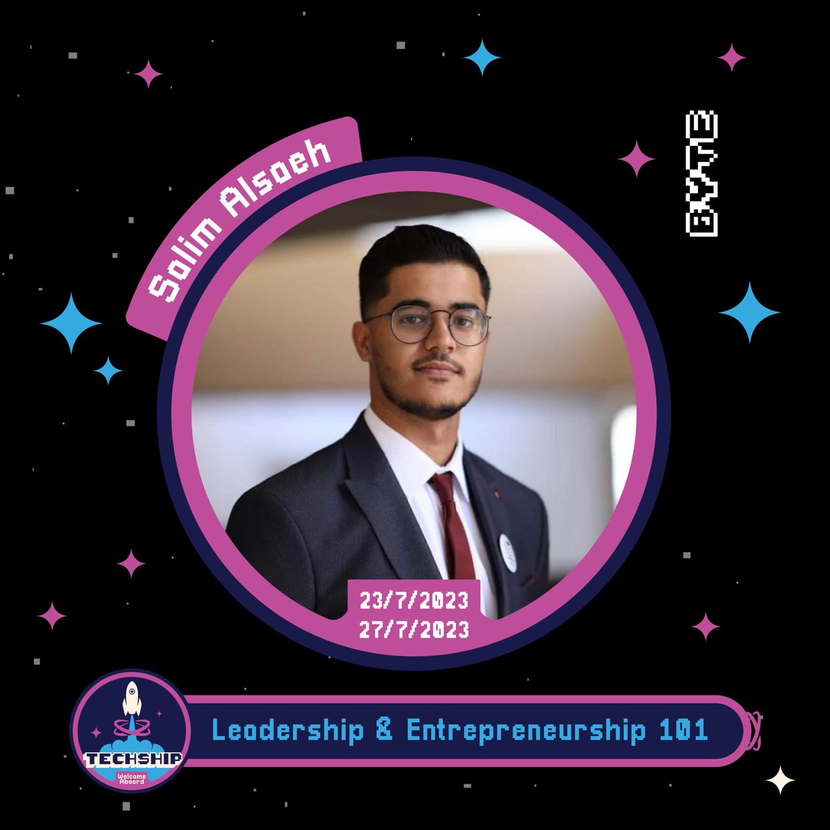 BYTE_NGO's tweet photo. TechShip 1st Trip 🚀
Leadership & Entrepreneurship 101
🎙️ Lead by: Salim Alseah
🗓️ Date: Sunday 23rd of July - Thursday 27th of July
🕟 Time: 4:30 PM - 8:00 PM
#TechShip 🚀
Welcome Aboard!
Funded by US State Department through Alumni Engagement innovation Fund (AEIF) https://t.co/nKvR9OOLG8