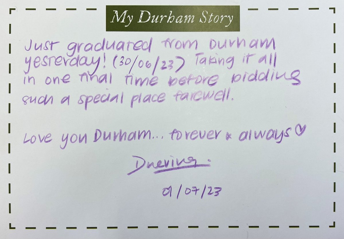 DUThingsToDo's tweet photo. Lots of love for Durham in our Penned and Printed exhibition. Come to Palace Green Library and tell us your Durham story.
@durhampointers
@ThisisDurham
@DurhamWHS
#dumuseumofarchaeology
#pennedandprinted
#exhibitons https://t.co/ZfrYaWqqKL