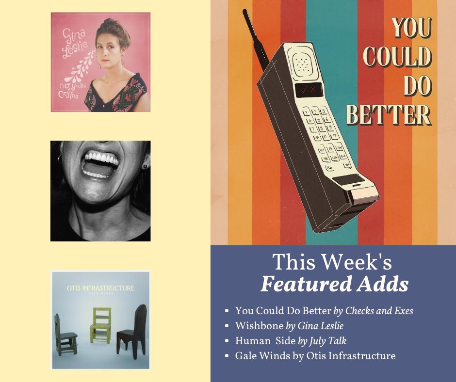 WGSU's tweet photo. This week's new adds are killer, featuring  @julytalk, Gina Leslie, Otis Infrastructure, and the latest single from Rochester band @checksandexes. Stay cool this summer with these hot new drops!

Listen Live: https://t.co/bMCBYGl6Av

#Geneseo #WGSU #CollegeRadio #Music #ROC https://t.co/qxAzM2IJaO