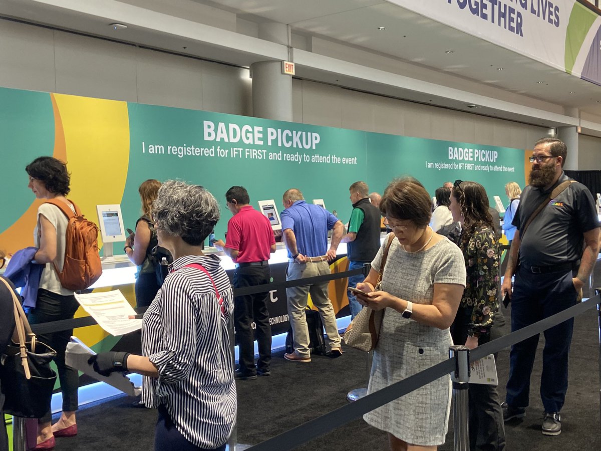IFT's tweet photo. #IFTFIRST: Annual Event and Expo is back and better than ever for Day 2!Β π₯³
Today is all about you, with an agenda designed to help you discover the latest trends, cutting-edge technologies, and solutions in the #scienceoffood. Visit here for more: https://t.co/x6cQZsMwP8 https://t.co/w9XH075fST