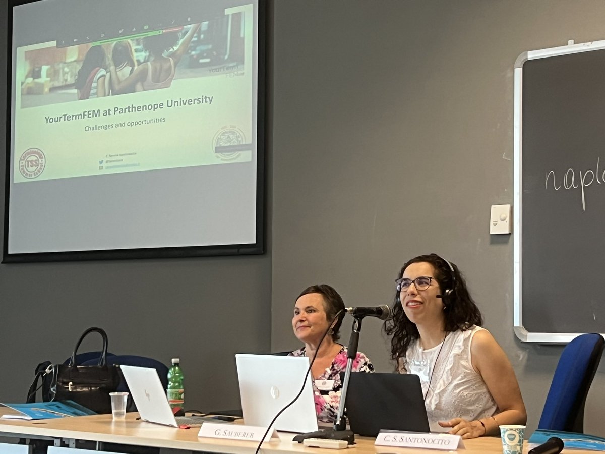 RodolfoMaslias's tweet photo. Carmen Serena Santocito presents in the TSS of TermNet in Naples the #terminology workflow of the project on the women rights and the cooperation of the University Parthenope with #TermCoord in the programme https://t.co/2PYgmX6WC7 https://t.co/c7xh0u5EcT