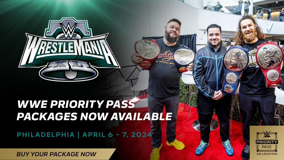WWE WrestleMania on Twitter "WrestleMania Priority Pass Packages