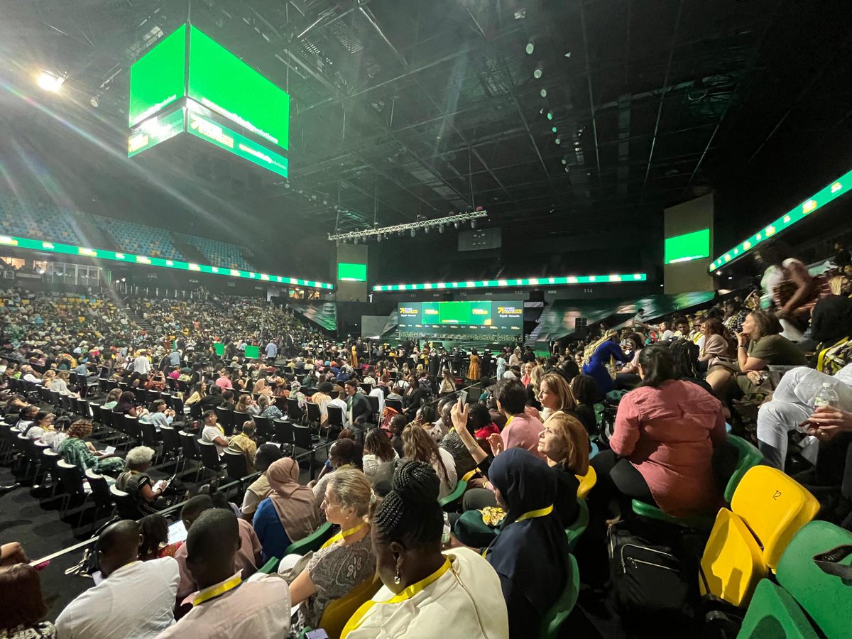 UNTrustFundEVAW's tweet photo. What an amazing opening ceremony at @WomenDeliver! ✨🎊

We are very happy to be in Kigali for the week to meet #EVAW partners and allies at our Booth - K24 (Kivu) - and tomorrow for our side event 18 July - 7AM @ Ubumwe Grande Hotel 📅 https://t.co/qrjqIQJDRE