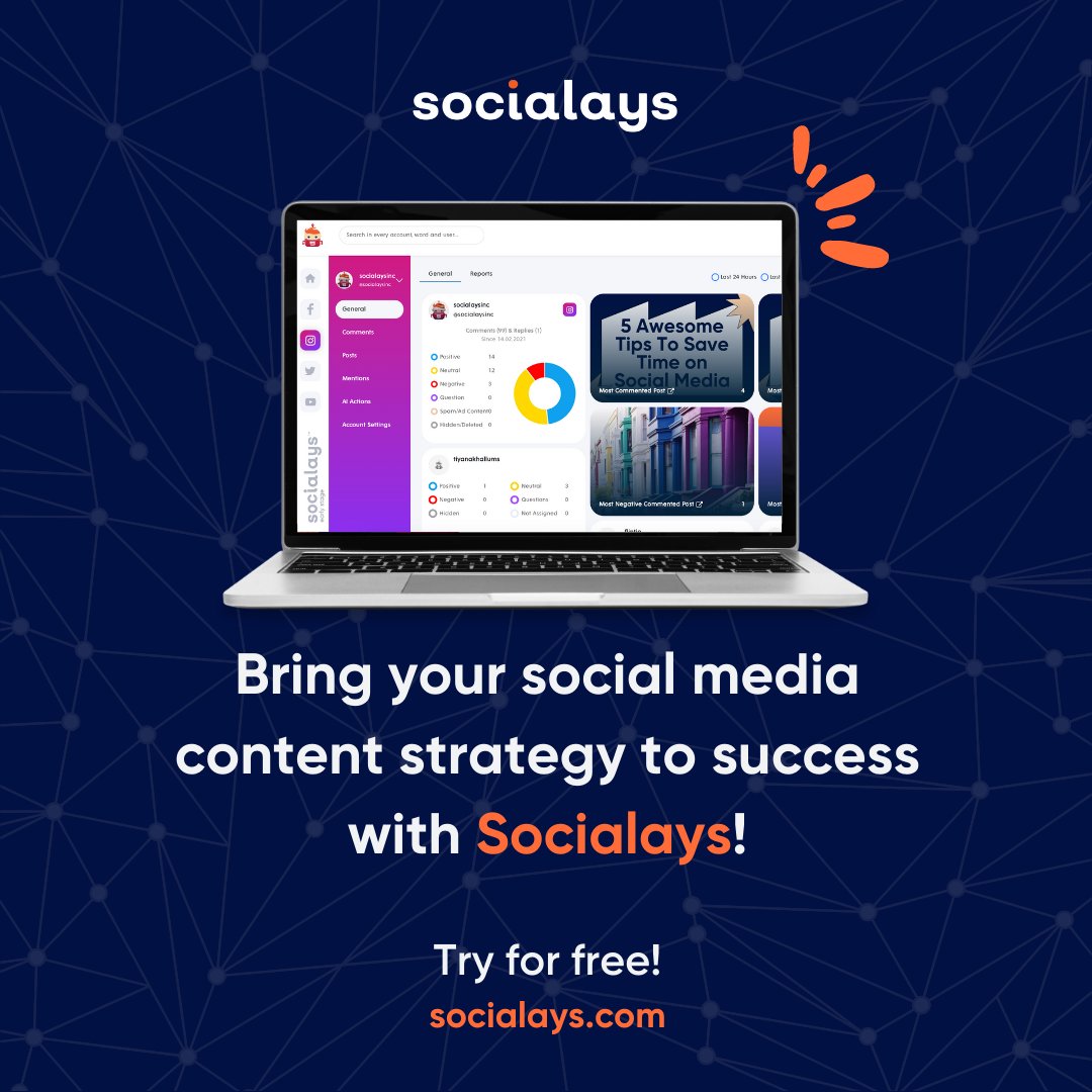 socialays's tweet photo. 🚀✨ Bring your #socialmediacontentstrategy to unprecedented success with Socialays! Unlock the potential of #AI-driven insights, optimize your content, and engage your audience on a whole new level. Let #Socialays be your secret weapon for social media greatness! https://t.co/e0ZKvBaNEq