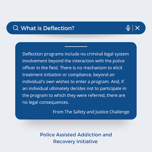 PaariUSA's tweet image. Police deflection programs aim to reduce crime and substance use through non-arrest pathways connecting individuals to treatment options.

Our goal with #NationalDeflectionWeek2023 is to
- Broaden knowledge of Deflection
- Expand access to resources for deflection program