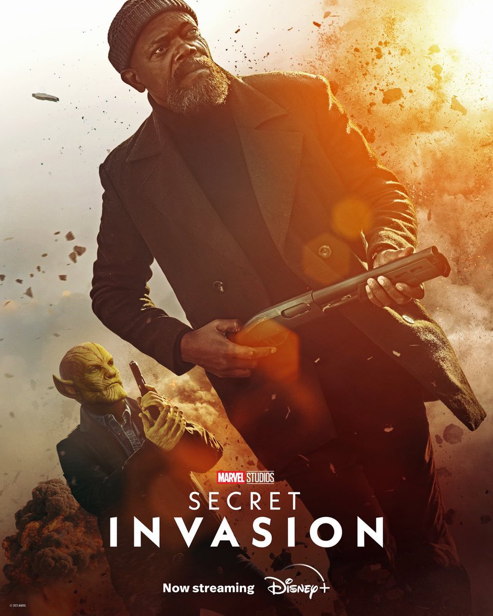 DiscussingFilm's tweet photo. New poster for ‘SECRET INVASION’.

Read our review: https://t.co/eAbrICNlFL https://t.co/LyYOeT2M73