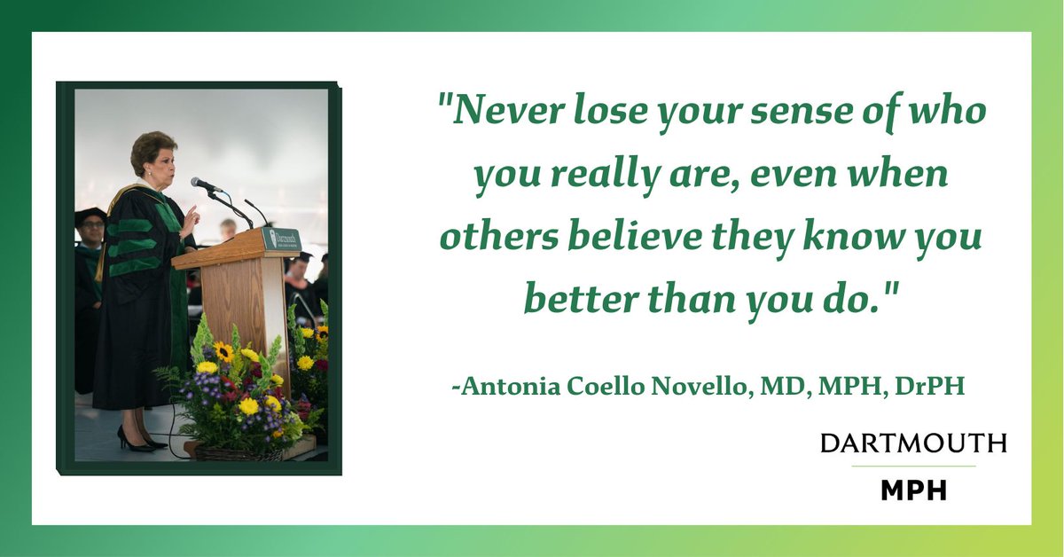 DartmouthInst's tweet photo. Such an empowering quote from #classday speaker, Antonia Novello! ๐
#Antonianovello #Dartmouth #Empower #Publicspeaker https://t.co/hDJ1BCA3Xg