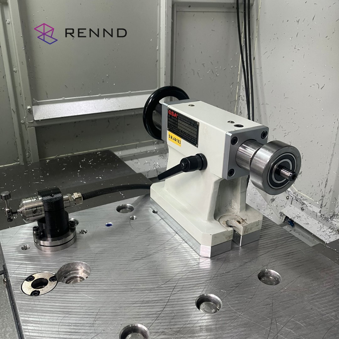 RENND_UK's tweet photo. Riser plate for our 4th Axis Tailstock to bring our new support bearing into centreline.

#Rennd #Manufacturing #Machinery https://t.co/8xZvUVHNwZ