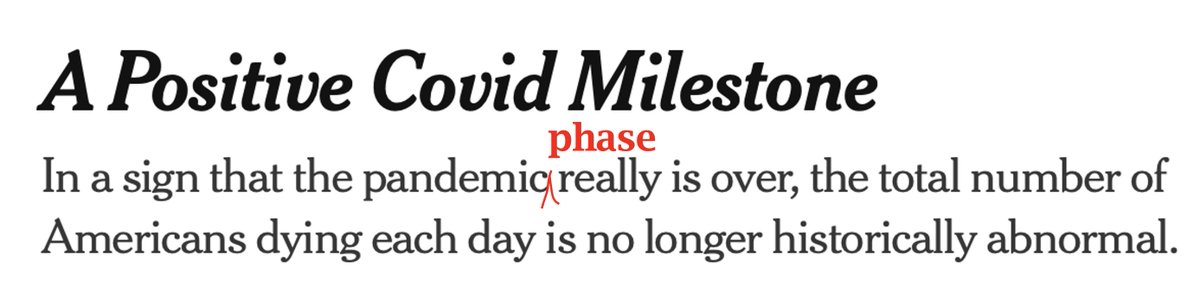 EricTopol's tweet photo. Yes, Covid deaths have dropped to their lowest levels since the beginning of the pandemic. But there's plenty of #SARSCoV2 circulating, tens of millions of people w/ #LongCovid, and the potential of a bad new strain in the future
https://t.co/eBMTeaPmAh https://t.co/go8iJb6YID