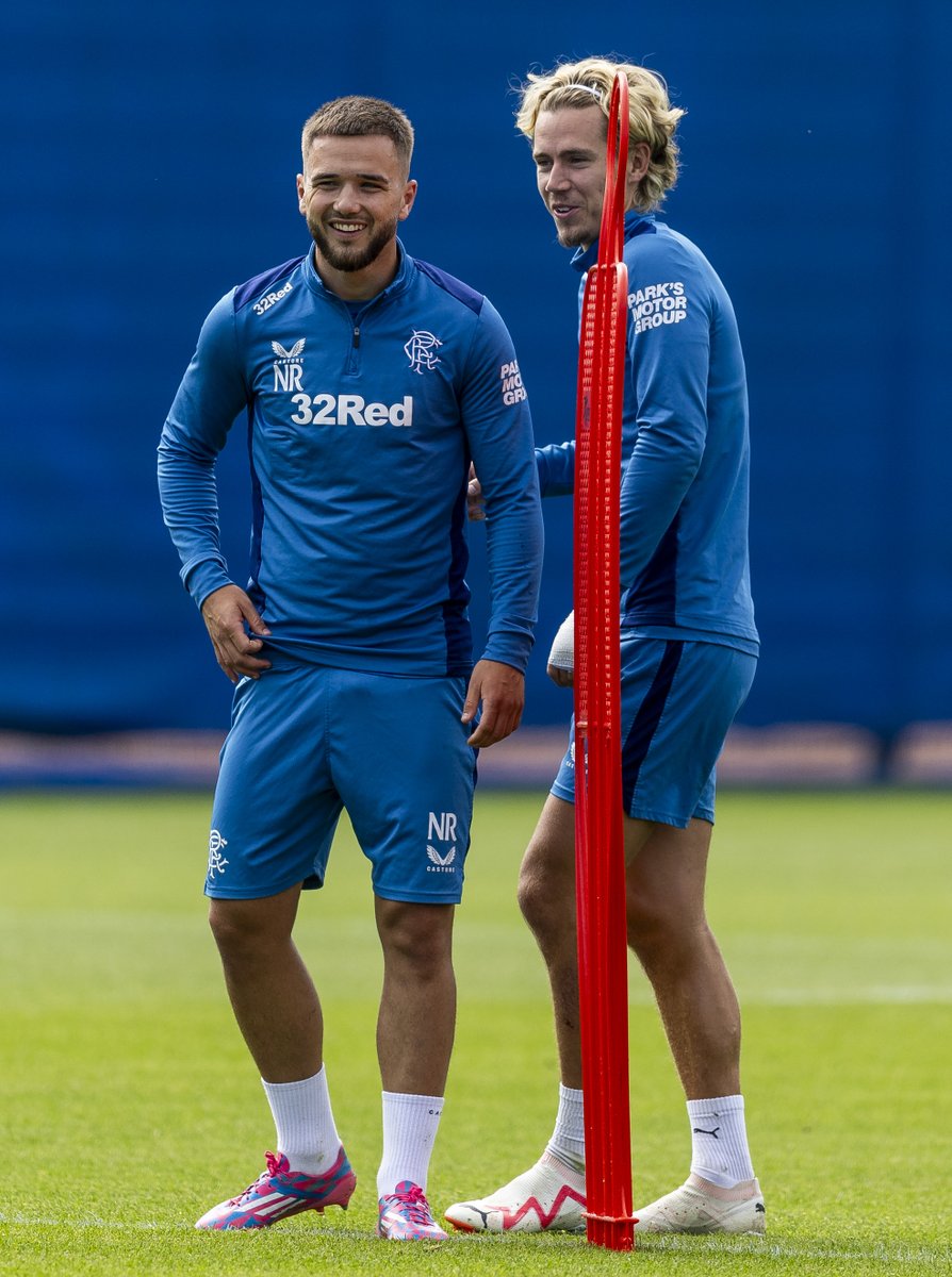 RangersFC's tweet photo. 💙 We have all missed the @n_raskin and @ToddCantwell_10 content 😁 https://t.co/6hJGJ8fZSP