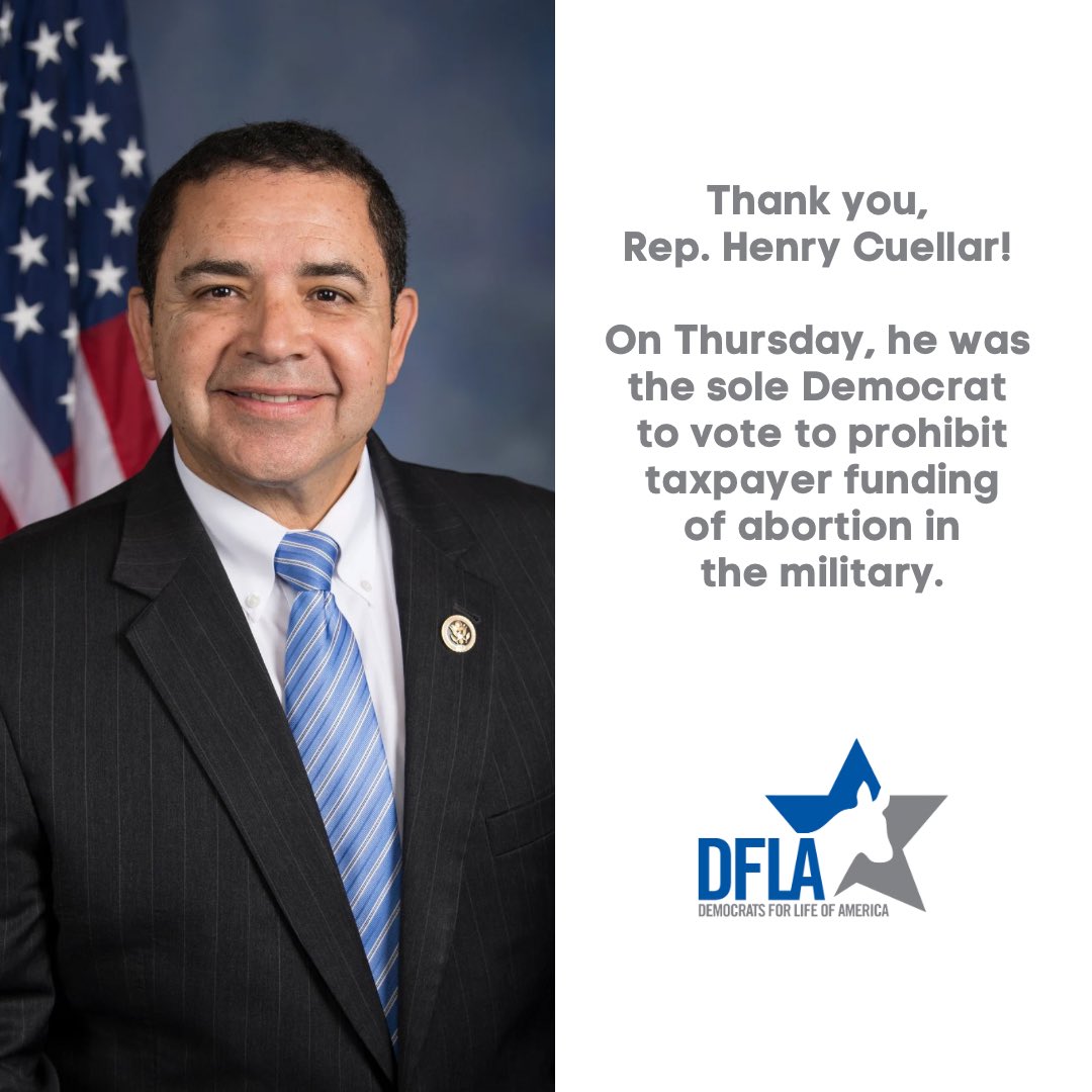 We are grateful for your continued commitment in protecting preborn children, <a href="/RepCuellar/">Rep. Henry Cuellar</a>.