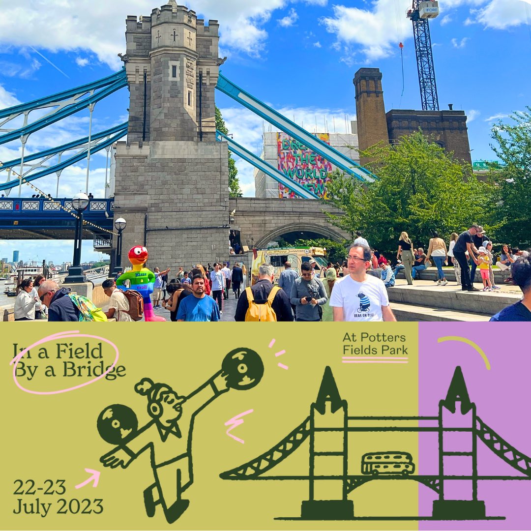 5 days to @inafieldfest! A new festival celebrating the green spaces, architecture, thriving businesses & diverse community of #LondonBridge. It also highlights the transition to #lowcarbon & #healthy lifestyles, which is at the core of our workplace TBC.London.