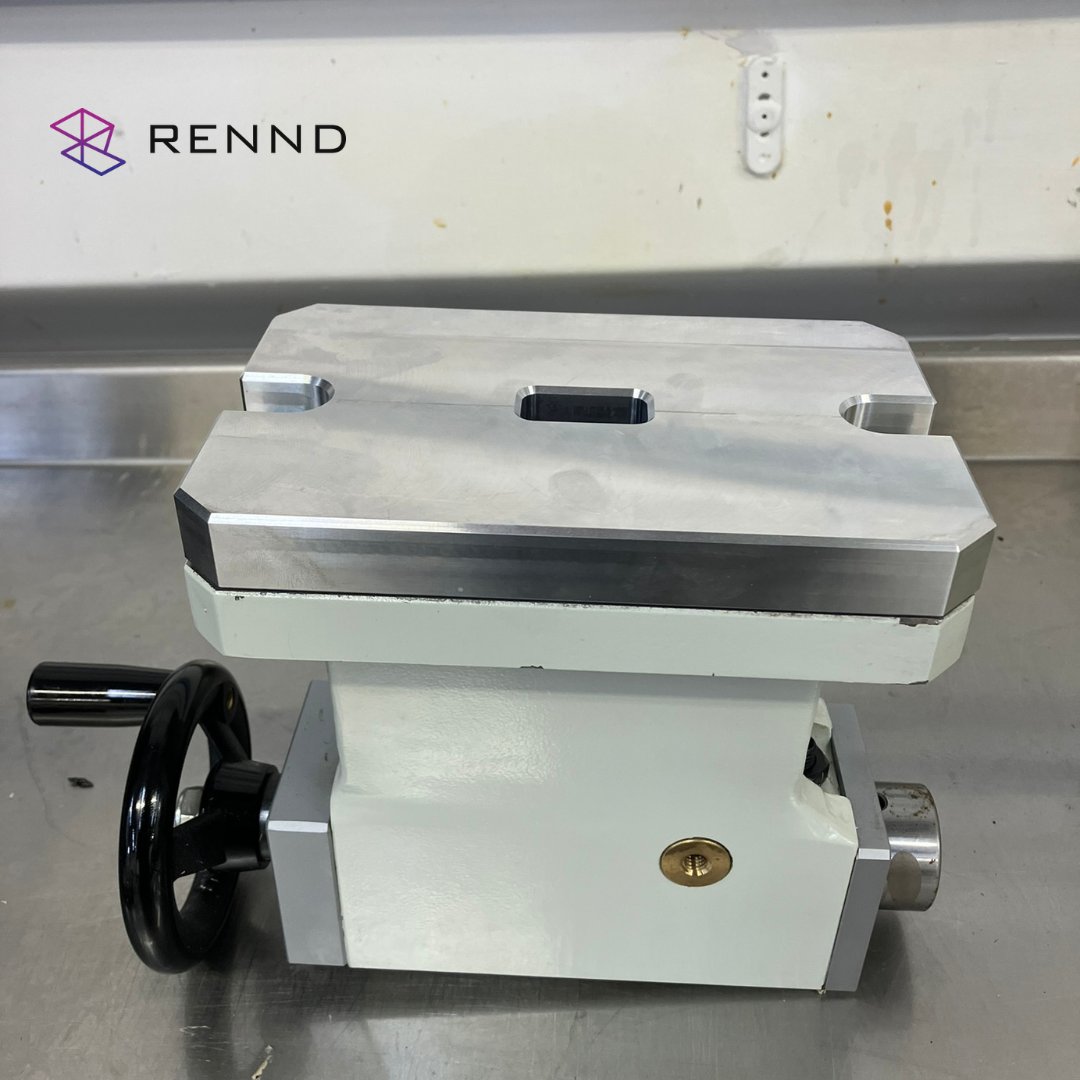 RENND_UK's tweet photo. Riser plate for our 4th Axis Tailstock to bring our new support bearing into centreline.

#Rennd #Manufacturing #Machinery https://t.co/8xZvUVHNwZ