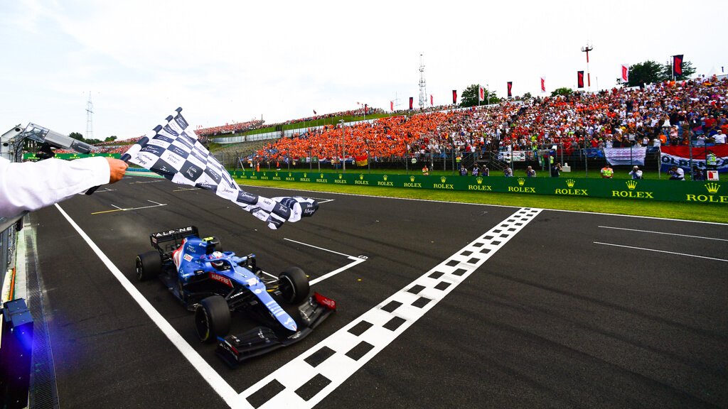 No one’s challenging Ocon for the win now, Esteban Ocon is gonna be a GRAND PRIX WINNER IN FORMULA ONE! OCON WINS THE HUNGARIAN GRAND PRIX! https://t.co/tiG61dQIW3