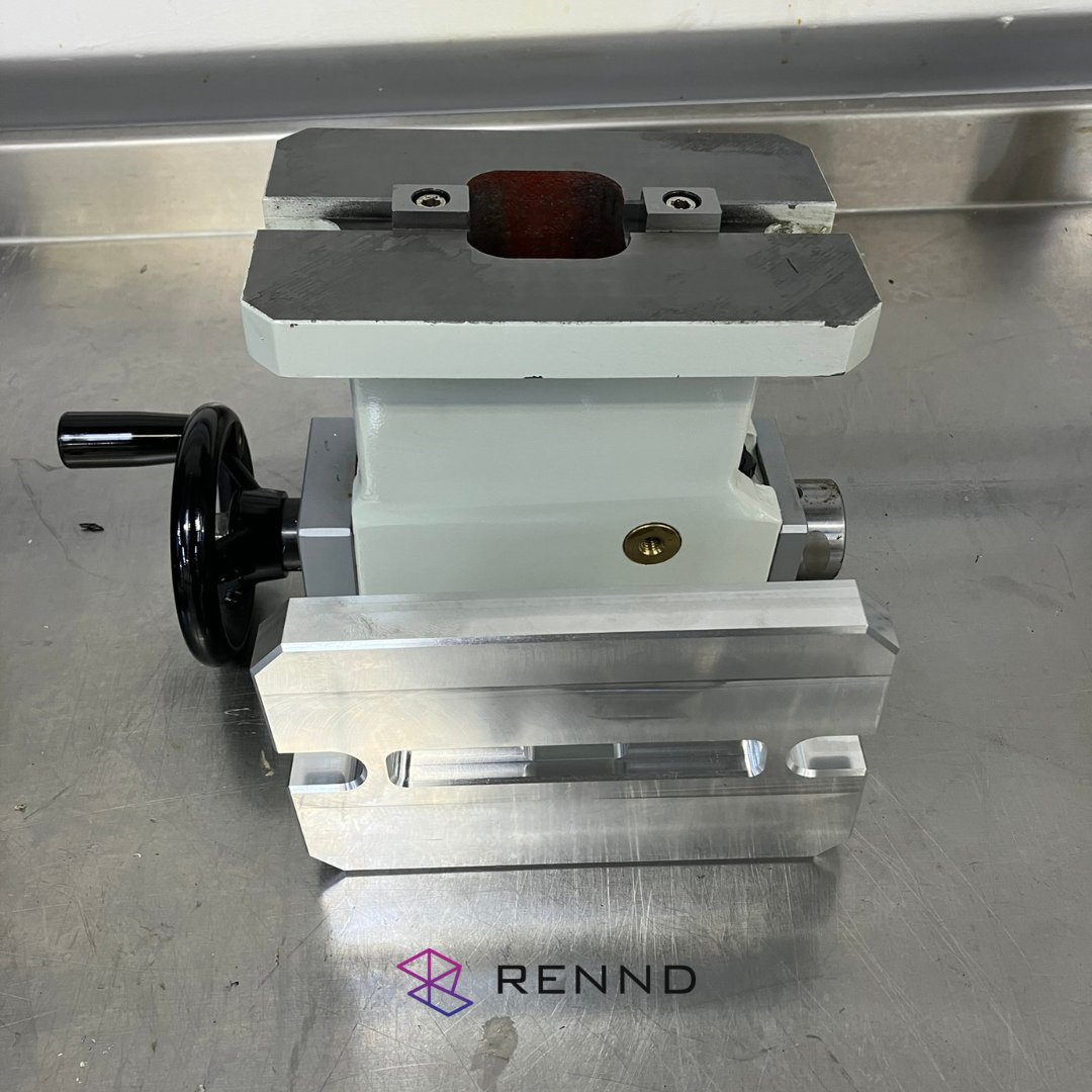 RENND_UK's tweet photo. Riser plate for our 4th Axis Tailstock to bring our new support bearing into centreline.

#Rennd #Manufacturing #Machinery https://t.co/8xZvUVHNwZ