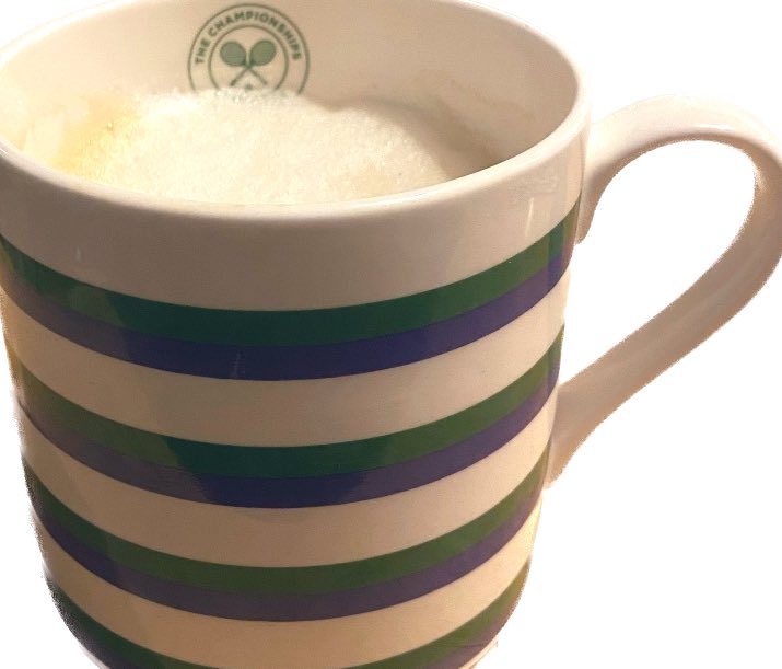 1000Rach's tweet photo. Raising a mug to a wonderful #Wimbledon #MondayMug
@Wimbledon 🎾🎾🎾 https://t.co/QCgkWSw1EH