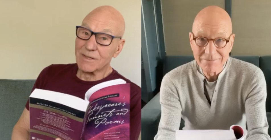 Patrick Stewart Reading Every Shakespeare Sonnet on Instagram: One a Day 