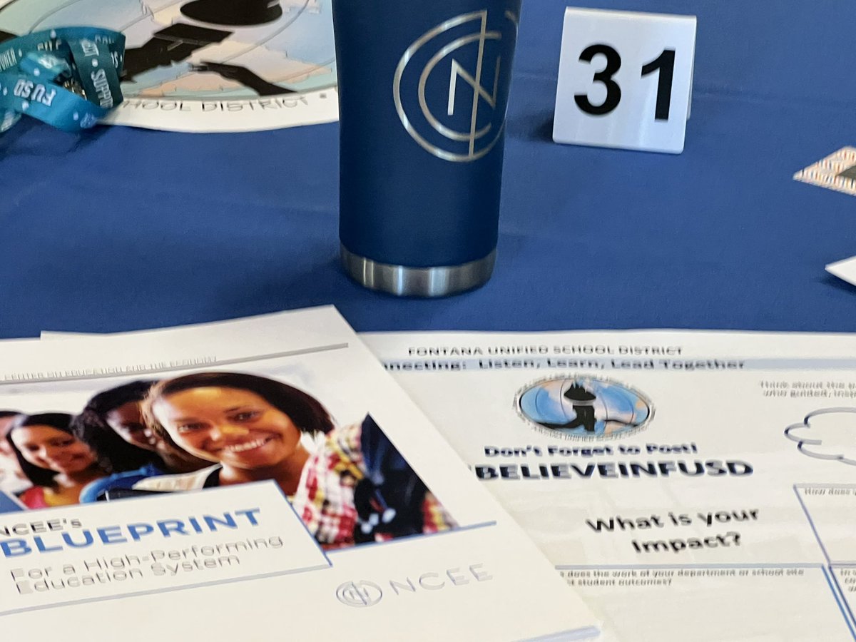 JaniceMCase's tweet photo. Appreciate the simplicity. Entire leadership team in intentional mixed groups- connections don’t happen by accident, no matter the size of your district! @FontanaUnified #ibelieveinfusd 
#StrongerTogerther https://t.co/UKIzn66Wq6