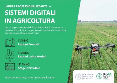 #LaStataleNews racconta il nuovo corso di laurea professionalizzante #DiSAA @LaStatale 

SISTEMI DIGITALI IN AGRICOLTURA 

Scoprilo qui 👉 lastatalenews.unimi.it/parte-statale-…