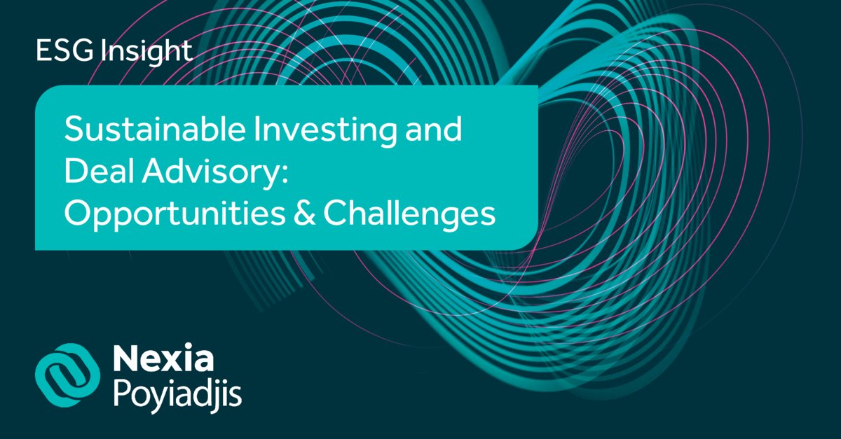 In light of the #NexiaWeek2023, dedicated by <a href="/Nexia_Intnl/">Nexia</a> to ESG initiatives, this article explores the importance of ESG considerations in deal-making and how deal advisors can integrate sustainability factors into their evaluations and recommendations.

nexia.com.cy/uploads/resour…