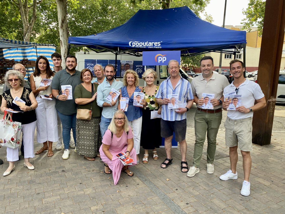 PPMarbellaSP's tweet photo. Marbella #EsElMomento 💙

Los españoles quieren un cambio seguro y tranquilo.
El único partido que lo garantiza, y quiere gobernar ganando las elecciones y sin coaliciones es el Partido Popular 🗳.

#FeijóoPresidente #VotaPP https://t.co/gedVas1Ovj