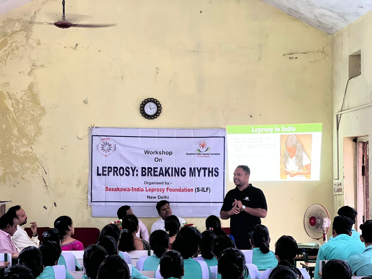 SILFIndia's tweet photo. @Sasakawa_India organised sensitisation workshop for students and faculties on #Leprosy: Breaking Myths in Supreme Task college of Nursing, Balangir, Odisha
#YouthAgainstLeprosy
#RestoreDignity
#EndLeprosy https://t.co/3OKTSACS9t