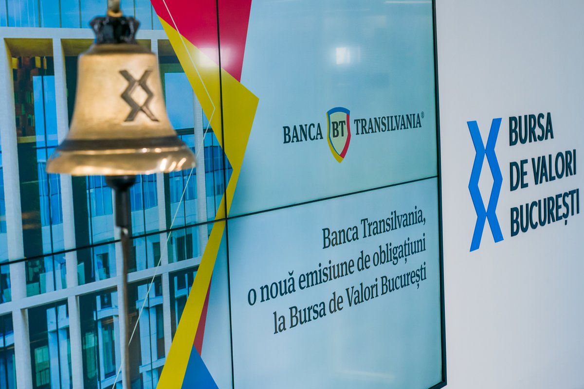 BVB_Ro's tweet photo. @B_Transilvania listed today, with the local stock exchange, a new issue of bonds worth EUR 200 mn. 

📰 Read the press release at this link – https://t.co/yACz5yBe6e https://t.co/dLKFMvcx2t