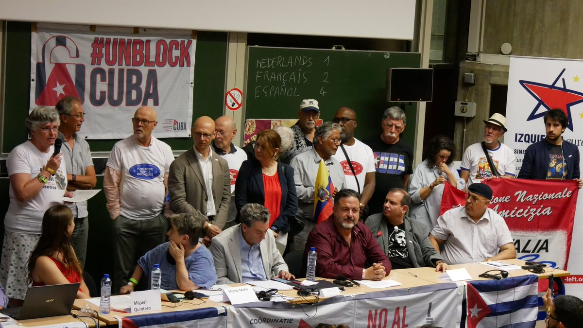 lazarito89sitvc's tweet photo. Convocan para el 16 y 17 de noviembre al Tribunal Internacional contra el bloqueo. Bruselas será la sede de la nueva acción para exigir el cese de la política unilateral de EE.UU. contra Cuba. @CumbrePueblos23 @CanalCaribeCuba https://t.co/2lvSHa8vxe