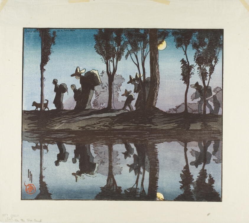 ⚡Art Institute of Chicago⚡
Moonlight on the Viga Canal, Helen Hyde, 1912, United States