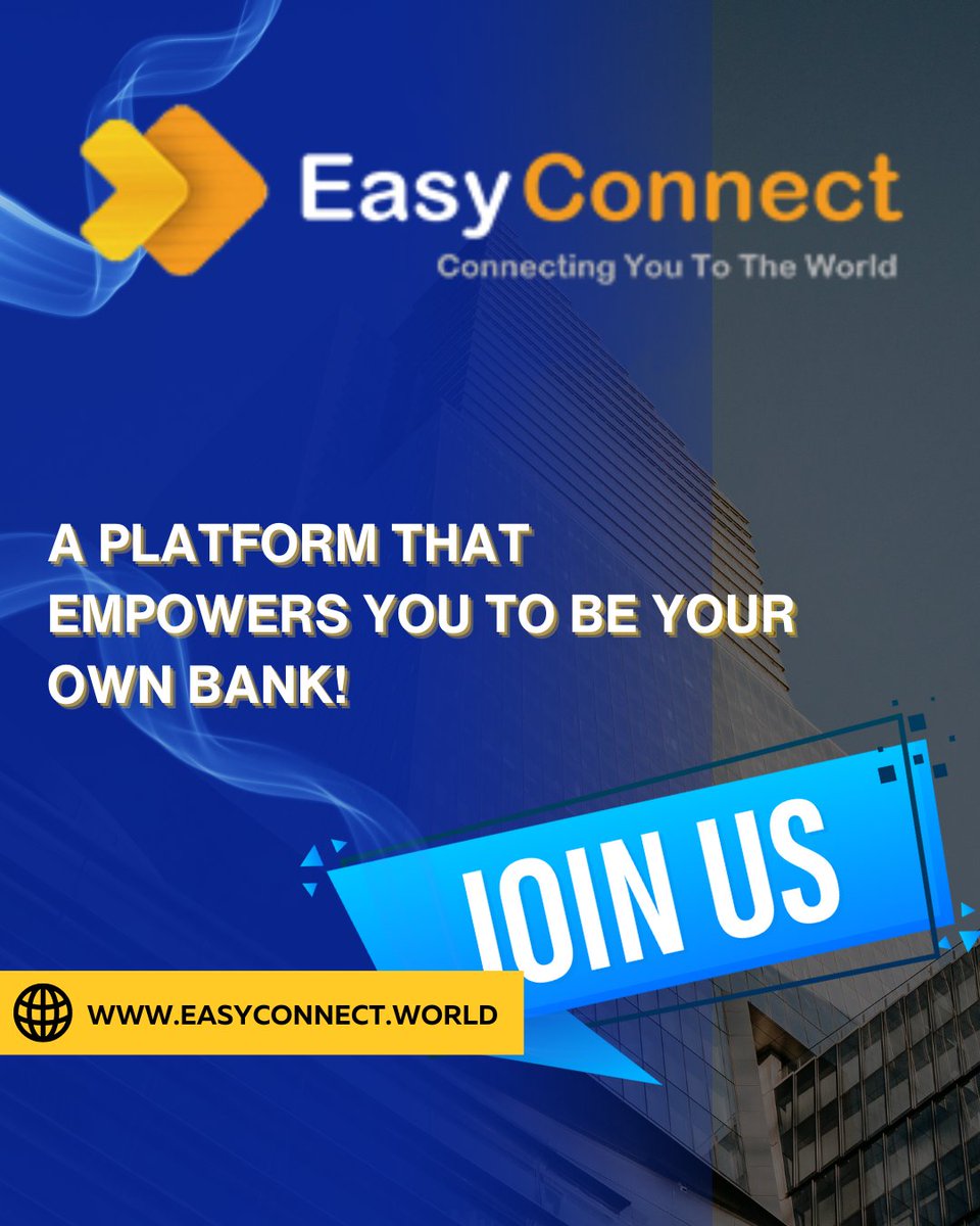 easyconn01's tweet photo. A PLATFORM THAT EMPOWERS YOU TO BE YOUR OWN BANK
#mlmsuccess #mlmbusiness #mlmindonesia #nomlm #mlmlifestyle #mlmtr #mlmmarketing #topupmlmurah #mlmigboost #currency #cryptocurrencynews #currencytrading https://t.co/QG8B3A2LVd