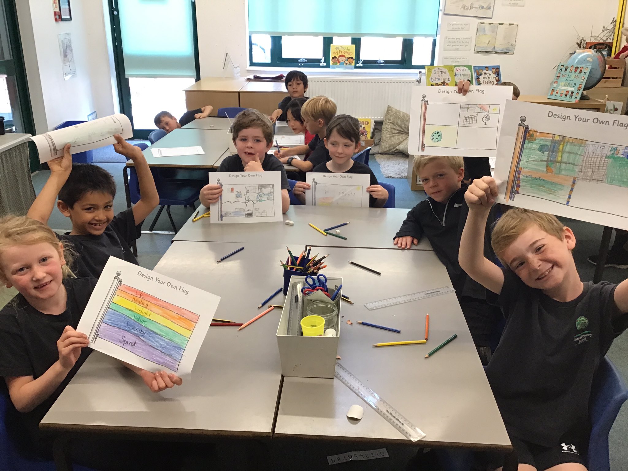 Barnes Primary on Twitter "Year 2 are designing flags to show their