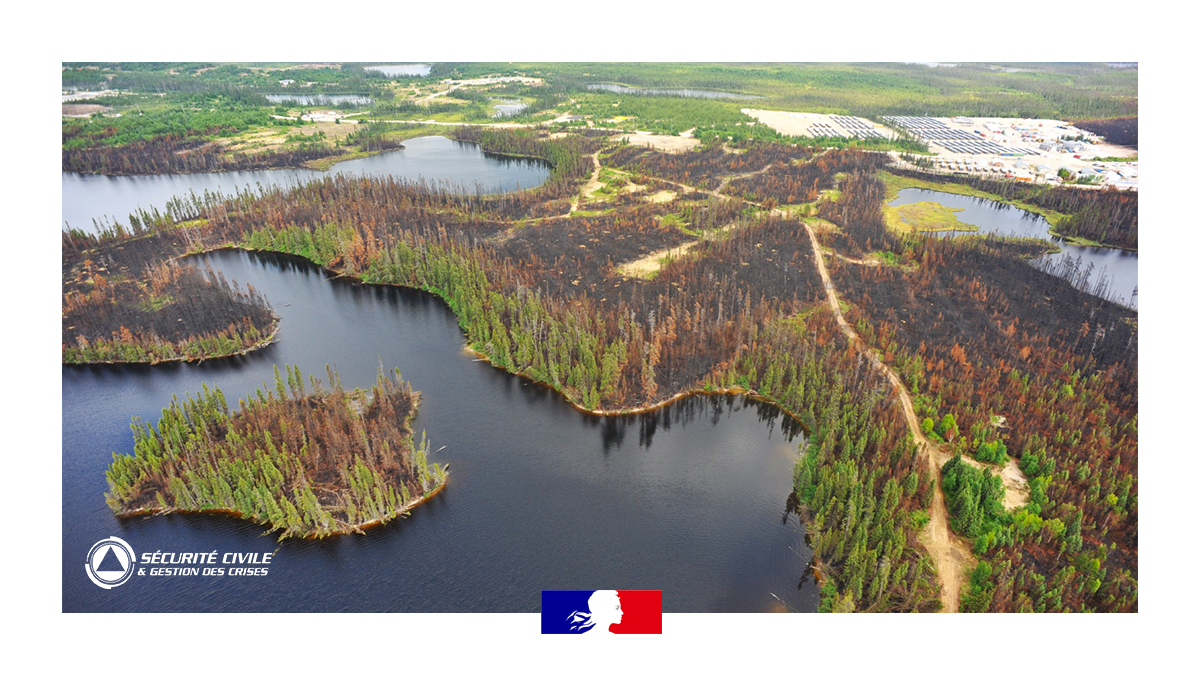 SecCivileFrance's tweet photo. ⚫️🇨🇦 Soutien et solidarité avec les pompiers canadiens qui ont perdu deux des leurs ces derniers jours dans des opérations de lutte contre des #FeuxDeForêt.

🇫🇷🤝Mobilisés au Québec, les sapeurs-pompiers et sapeurs-sauveteurs français poursuivent le combat contre les flammes. https://t.co/YqJ4f19CaE