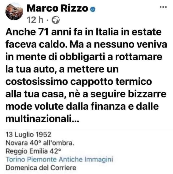 Come dargli torto. E io sono di dx @MarcoRizzoPC