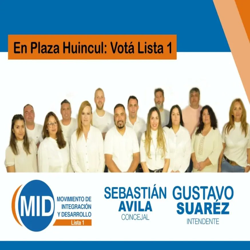 Sebaavila2023's tweet photo. Este 23 de Julio contamos con tu voto seguro 🗳️💪
Vota lista N°1 MID movimiento de integración y desarrollo. 
Seba Avila primer Concejal 💪
Gustavo Suárez intendente 2023🙌
#DELBARRIOPARAELPUEBLO #gustavointendente2023 #sebastianavilaconcejal #concejal2023 #VotaLista1 #Lista1 https://t.co/gbfMbagm7f
