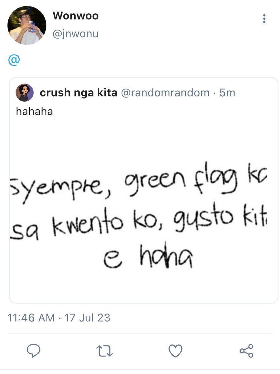 __aizsha's tweet photo. Parinig
— a minwon few tweets filo au wherein nagpaparinig nang nagpaparinig si Wonwoo sa crush niyang si Mingyu pero… https://t.co/3u4ihUteIk