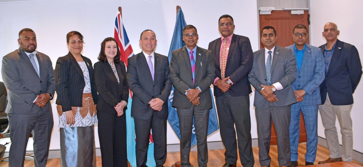 bimanprasad's tweet photo. Today my team and I met with the @WorldBank Executive Director of the World Bank Group for Southeast Asia, Mr Wempi Saputra &amp; his team: Alternate Executive Director, Sakun Lambasara, Adviser to the Executive Director, Ratu Nemia Dawai and Sela Tuiono, Senior Executive Assistant. https://t.co/xPXz1ogbkI