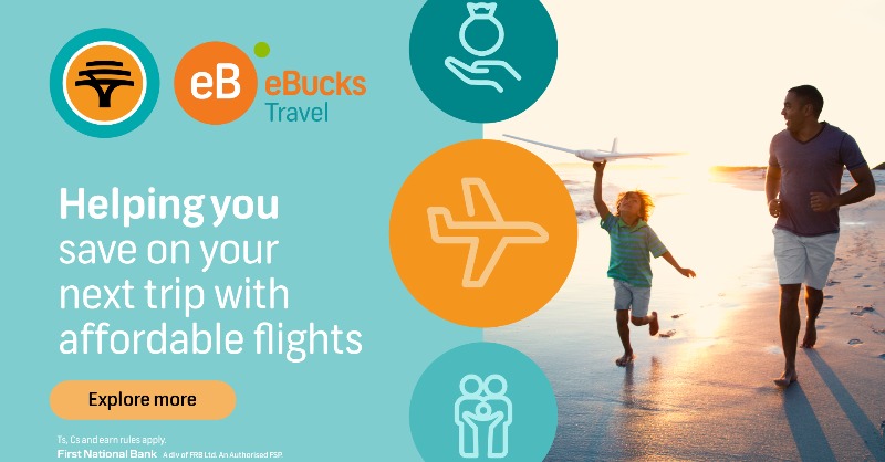 FNBSA's tweet photo. @AskingStBerni Looking for travel deals and discounts? Save with 25% off Lift Premium when you book your flight via eBucks Travel on the FNB App. Enjoy even more benefits such as priority boarding and unlimited ticket flexibility. T's, C's &amp; earn rules apply. https://t.co/sqxKjMG4hh