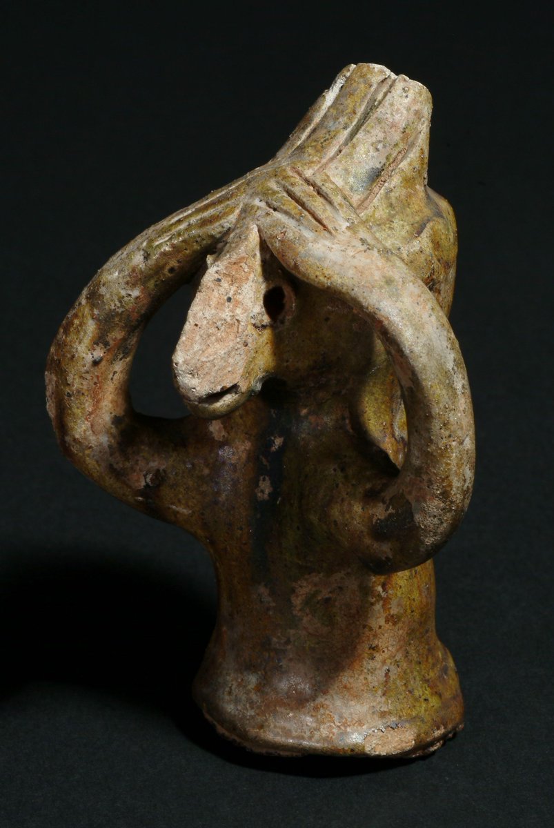 How's your Monday going? Terracotta Zoomorphic Roof Finial, 1280-1320. Found at Weoley Castle @WeoleyCastleR.