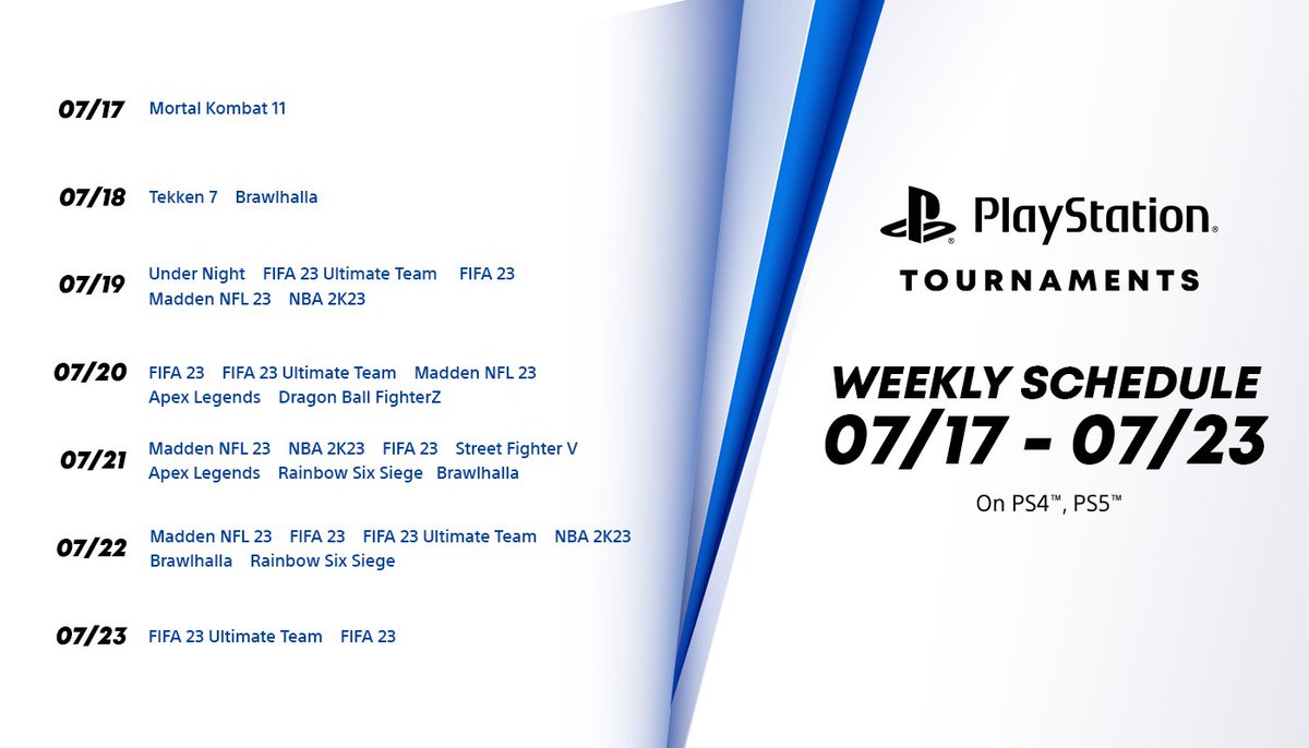 Attention gamers! 🎮💥 Brace yourselves for a week of intense competition in the #PlayStationTournaments arena! 🔥🌟 Prove your mettle, conquer the virtual realms, and let your gaming prowess shine through! esl.gg/PS4_Tournaments